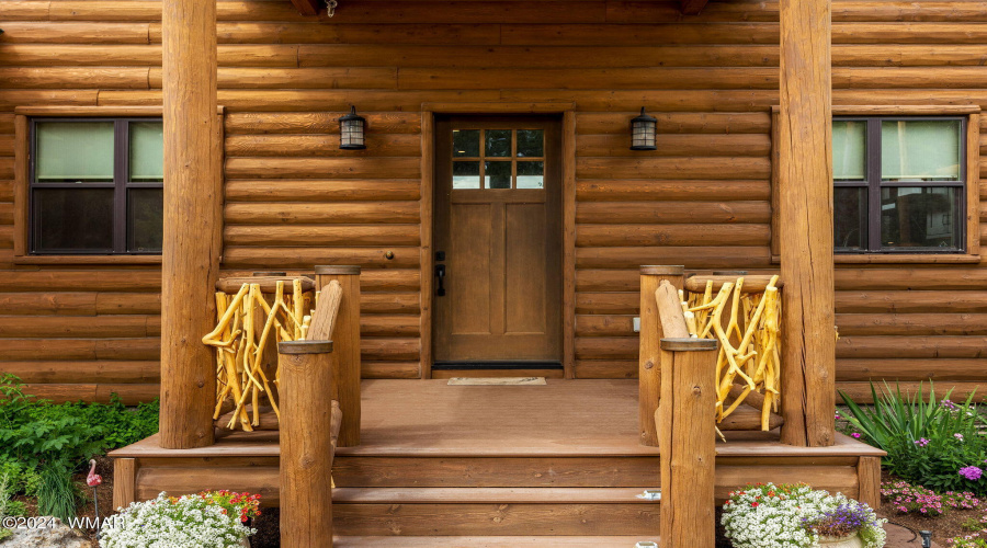 Front porch of the main house