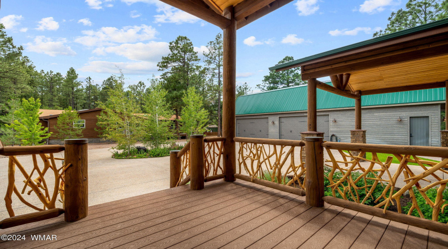 Front porch of main house