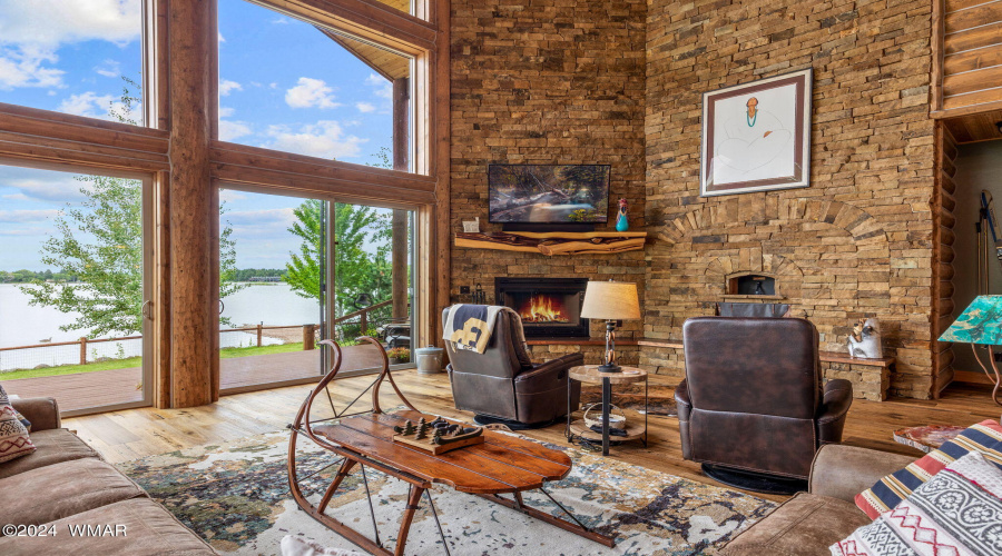 Wood Burning Fireplace