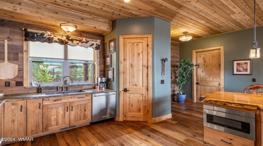 Kitchen with pantry