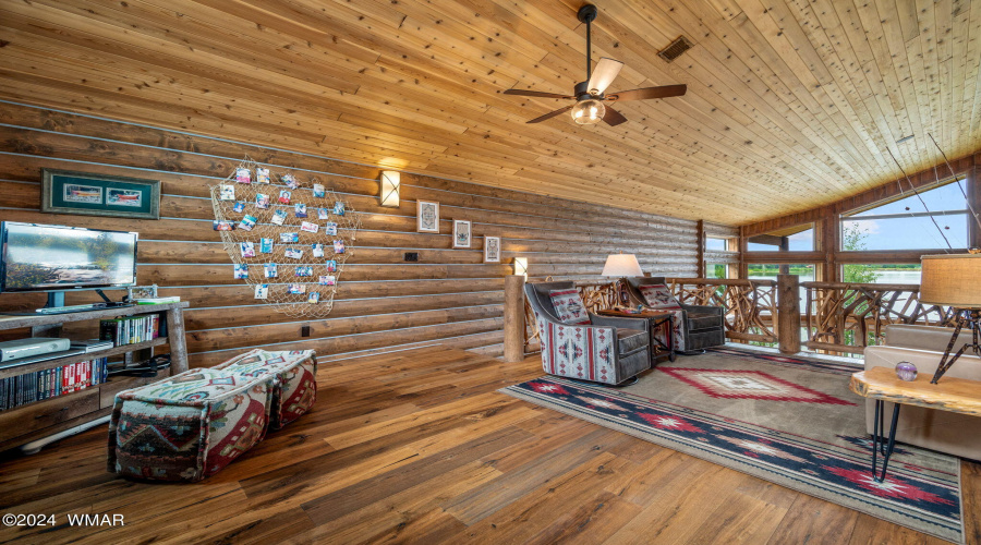 Loft/office/tv room in main house