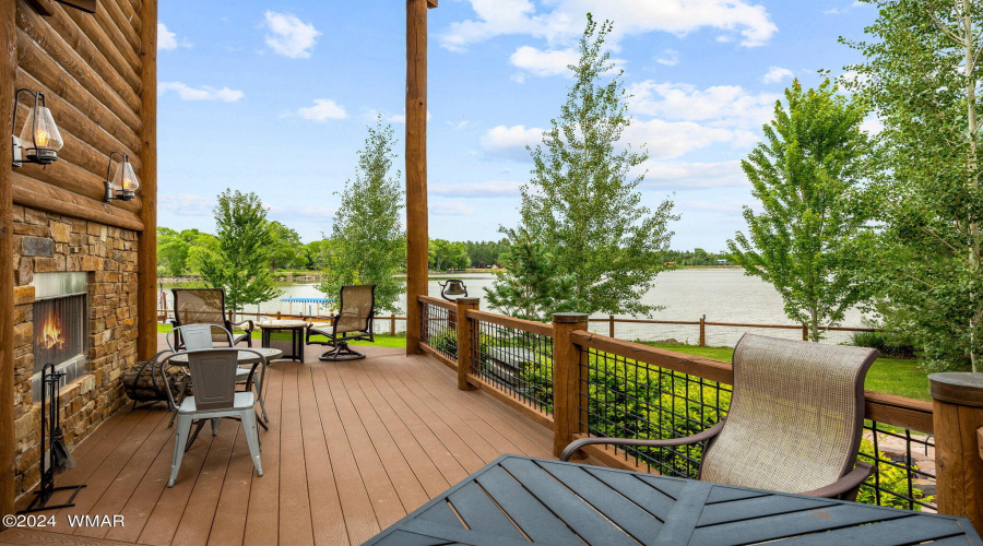 Side deck with views