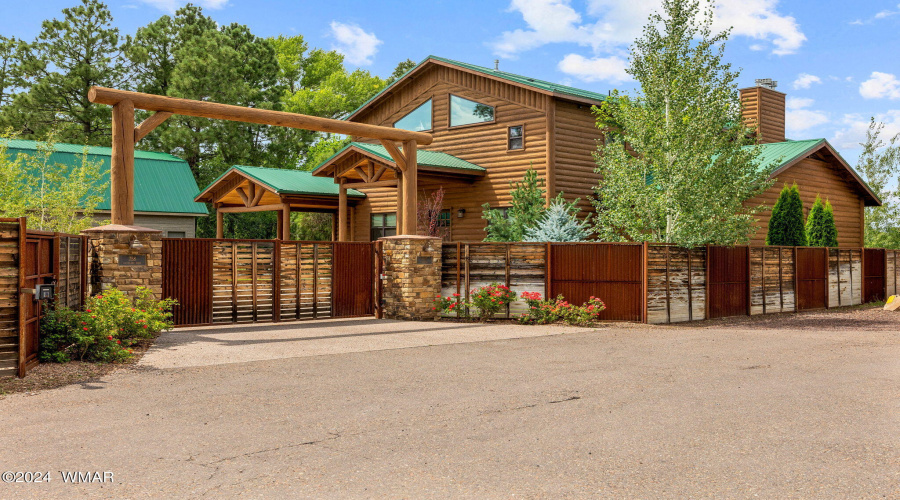 Gated Front Entrance