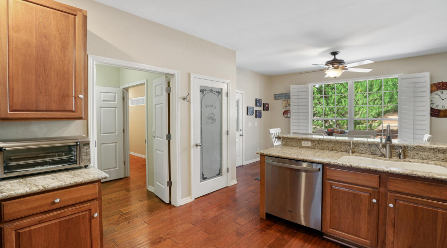 kitchen into laundry