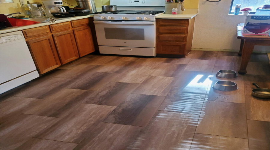 New kitchen flooring