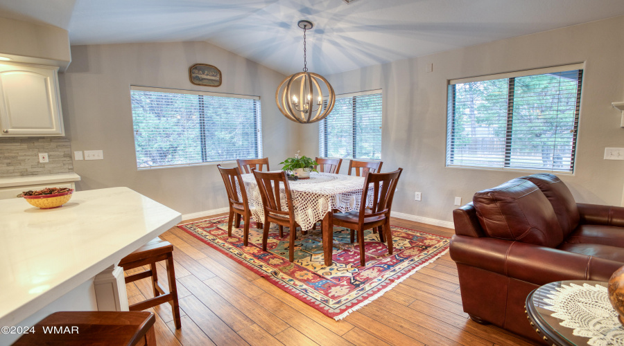 Ample dining space