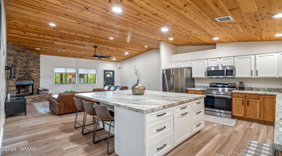 Kitchen towards living room