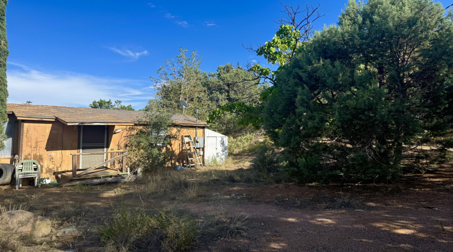 Shed below on small