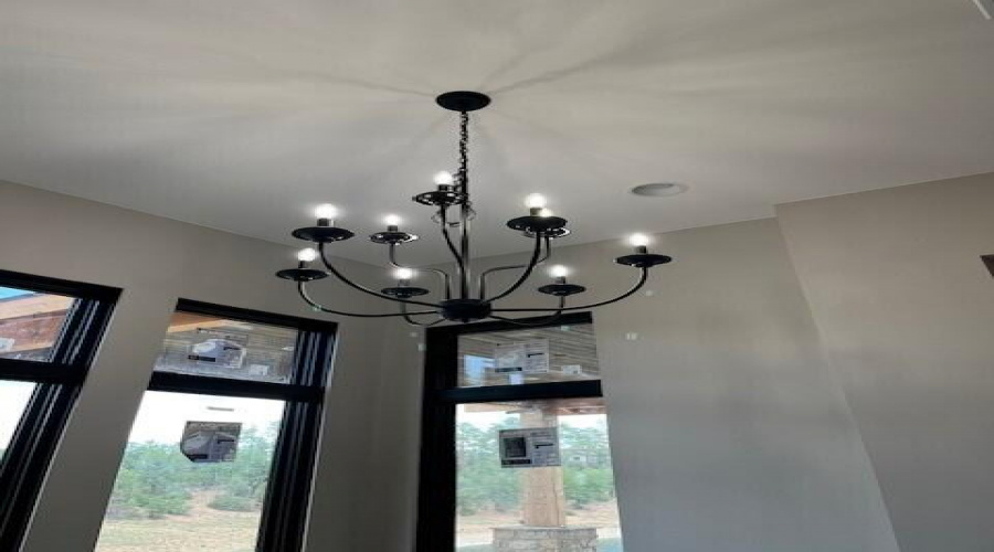 Chandelier in Dining Area