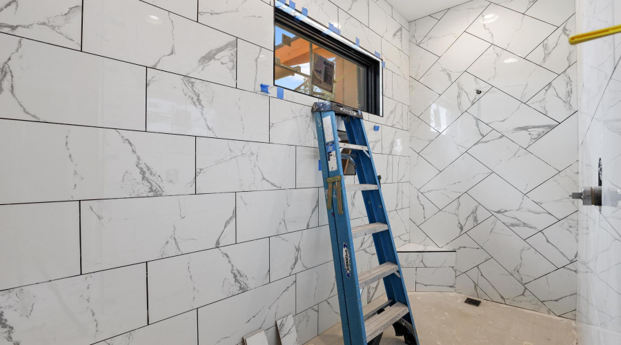 Guest Bedroom Bath Large Walk in Shower