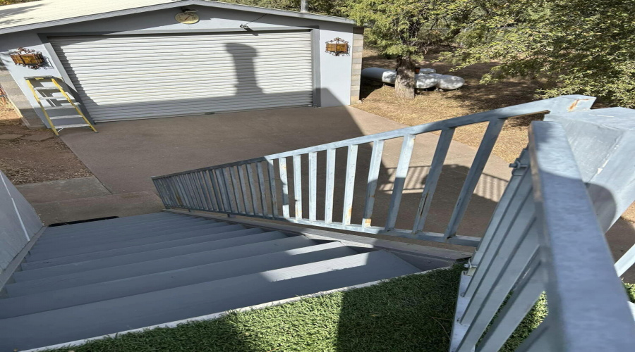 balcony stairs outside