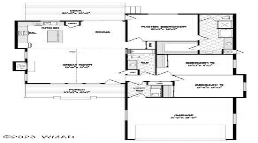 1868 Skinny Floor Plan