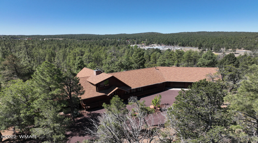 Aerial View of the House