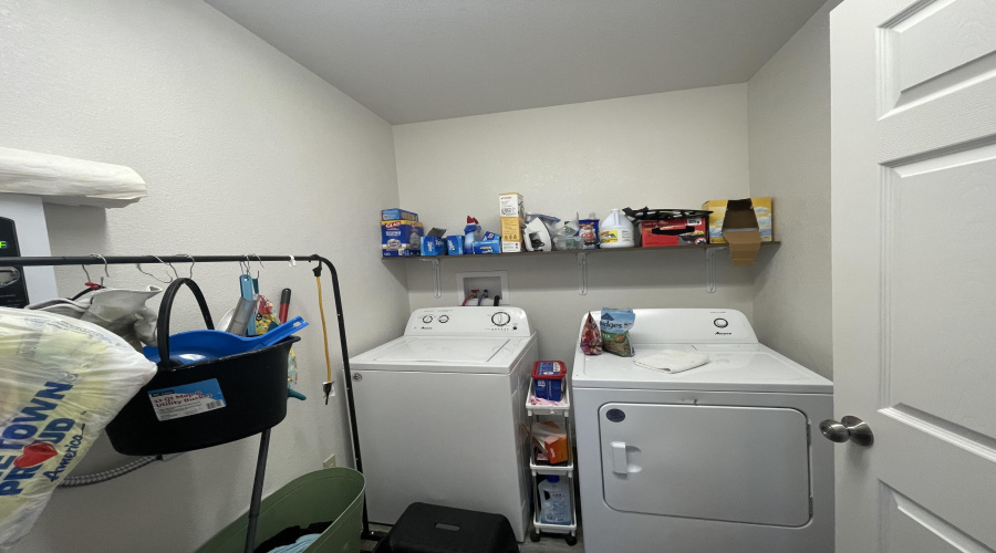 Convenient laundry/utility room