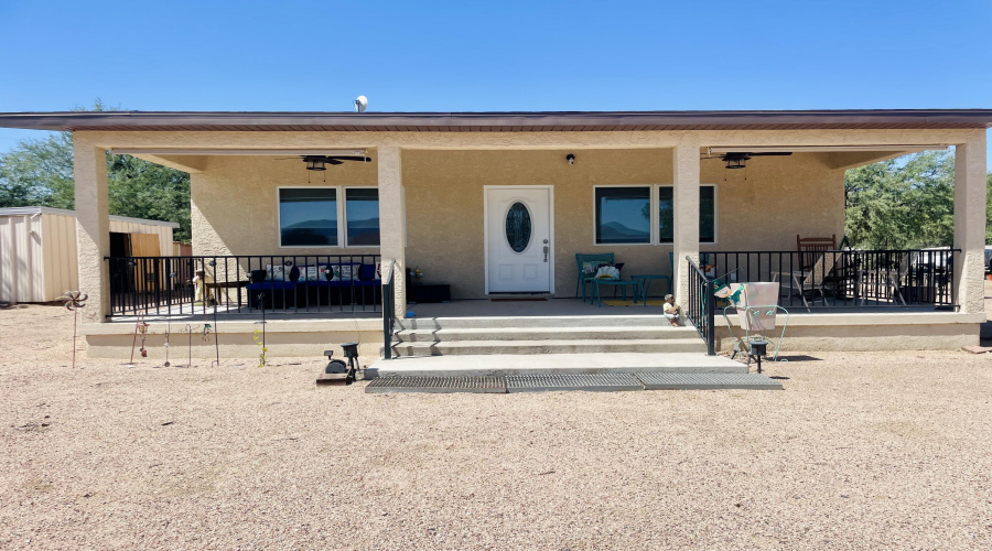 Full length front patio