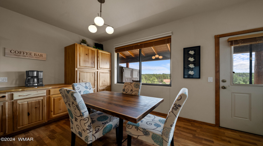 Dining Room with Brand New Cabinets