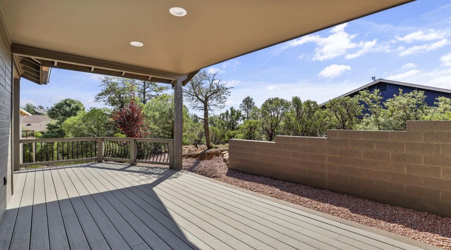 Covered Porch off Master Bedroom