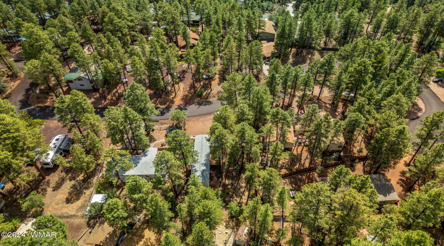 Aerial View of Area Surrounding the home