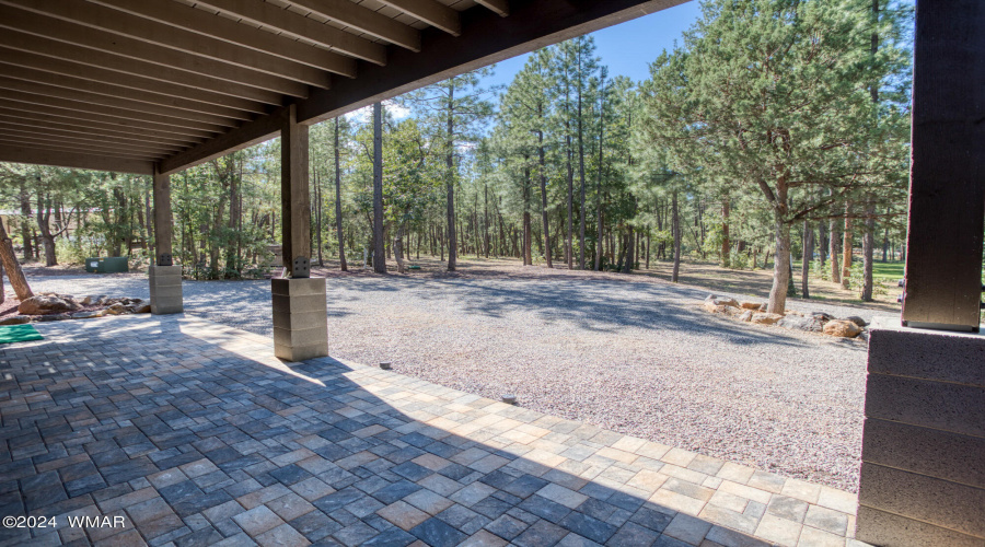 Large paver patio