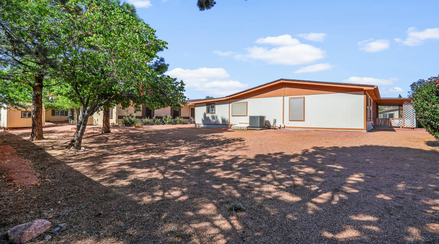 Backyard view of House