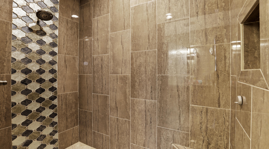 Shower in Master Bathroom