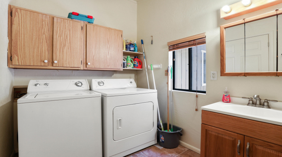 Laundry in Master Bathroom