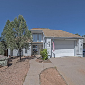 gently sloped driveway