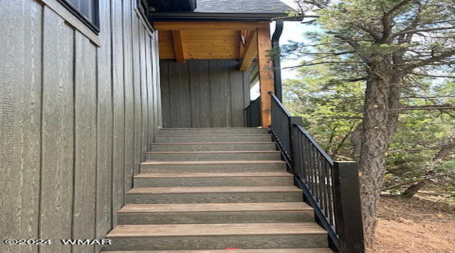 Stairs off Back Deck