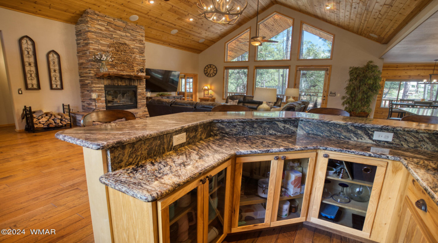 Wet Bar into Great Room