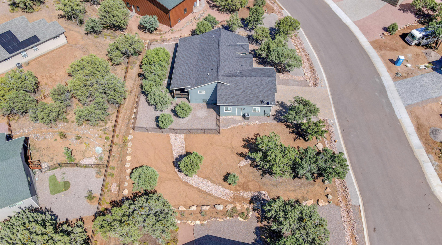 Aerial View Side Yard