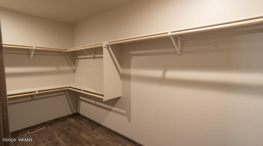 Large Walk In Closet in Master