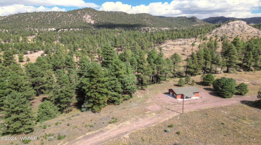 Aerial including National Forest