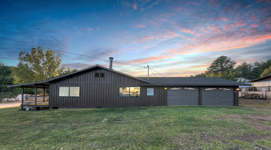 Garage sunset