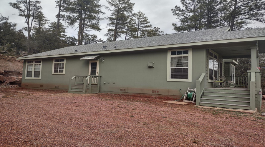 Spacious side yard & parking area