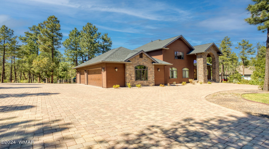 Side of Home with Garage