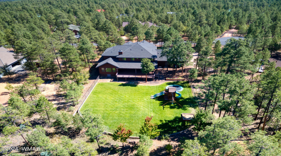 Aerial View Back of Home