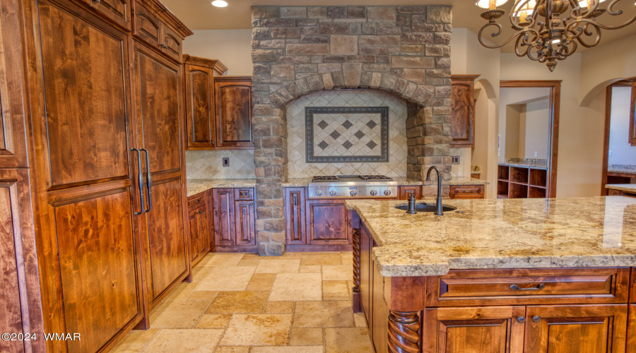 Kitchen with Custom Fridge