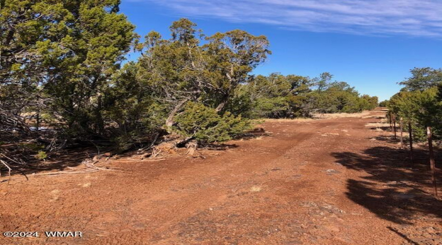 east road facing north CENTER 5 acres