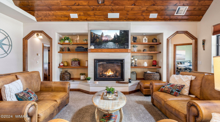 Living Room with Fireplace