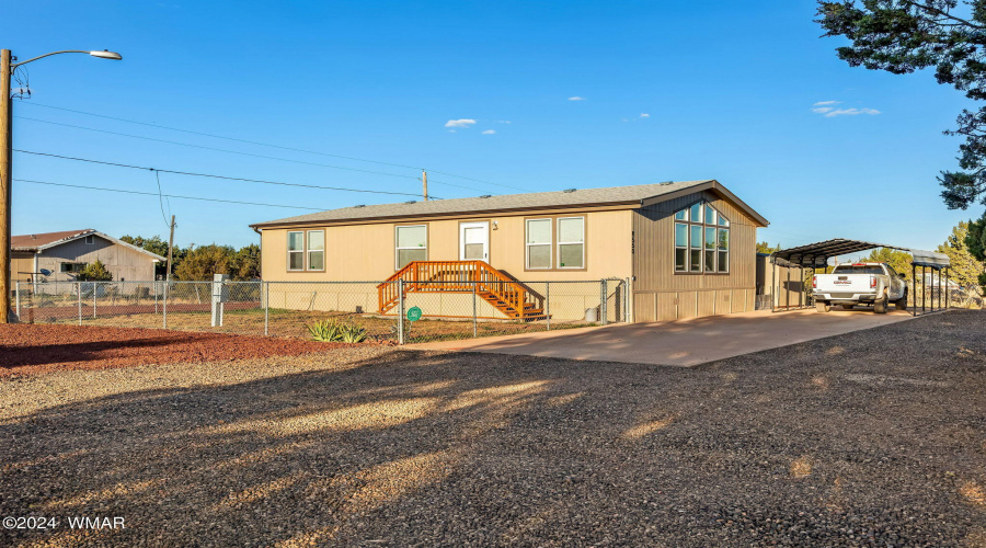 Exterior View with Carport