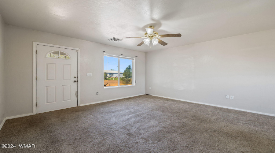 Living room facing front door