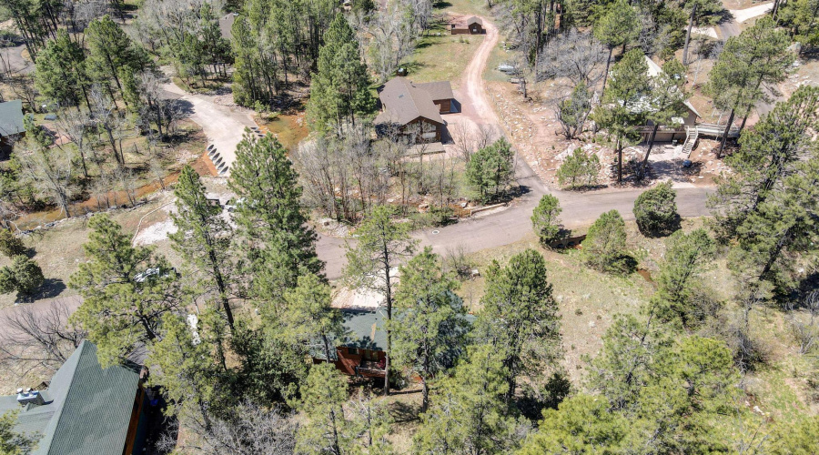 Aerial view from behind home