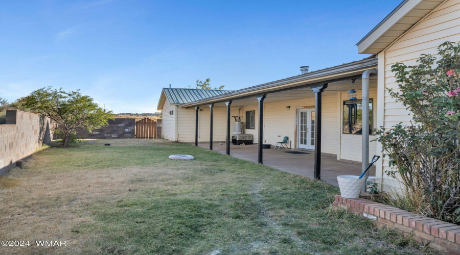 Rear porch