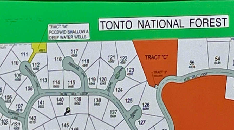 Lot 112 proximity to Tonto National Fore