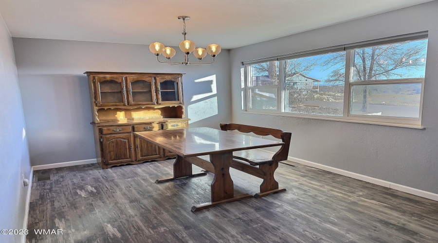 Formal dining area of the Living Room