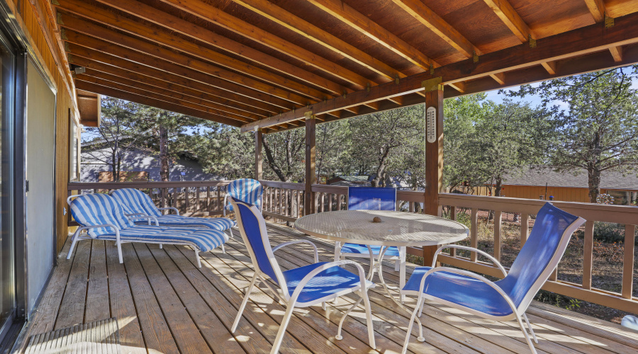 Covered Back Deck