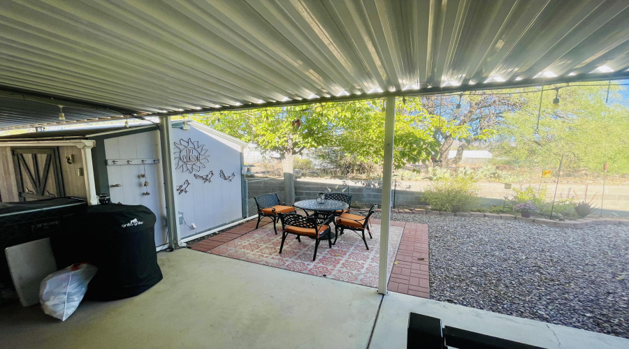 Rear patio