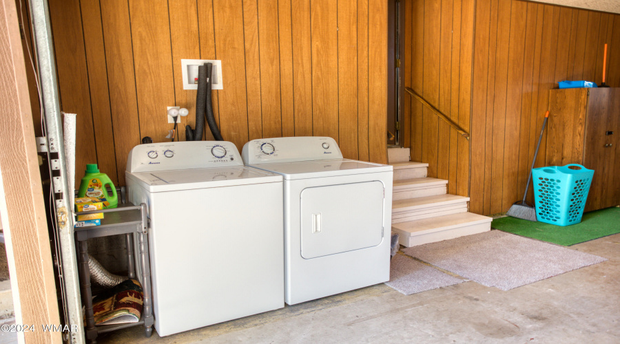 Laundry in Garage