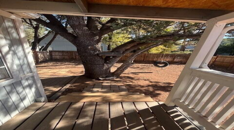 backyard deck