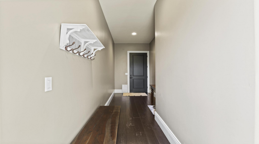 Mudroom and Door Leading Outside